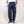 Pure Blue Japan 1185 Back Satin Sulfur Dye Trousers Navy Wide Straight worn front