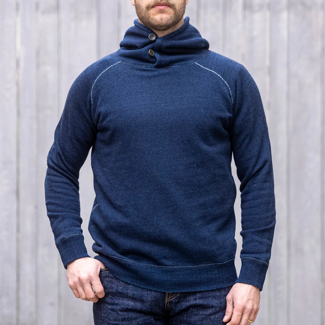 Pure Blue Japan Indigo Yarn Dyed Hoodie – 5410