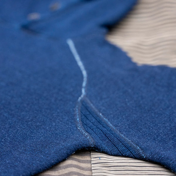 Pure Blue Japan Indigo Yarn Dyed Hoodie – 5410