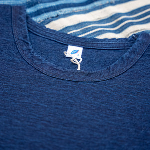 Pure Blue Japan "Deep Indigo" Yarn Dyed T-Shirt