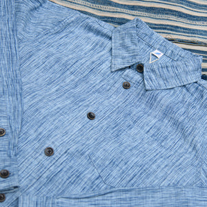 Pure Blue Japan 6oz Kasuri Selvedge Chambray Shirt – Indigo