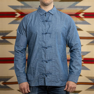 Pure Blue Japan 2234 Oriental Chambray Shirt Indigo