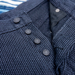 Pure Blue Japan 1170 12,5oz Sashiko Trousers – Grey x Black / Regular Tapered