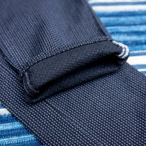 Pure Blue Japan 1170 12,5oz Sashiko Trousers – Grey x Black / Regular Tapered