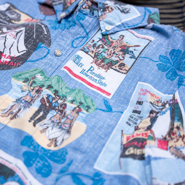 Reyn Spooner “Elvis in Hawaii” Tailored BD-Aloha Shirt – Blue Hawaii / Limited