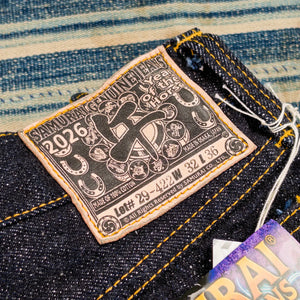 Samurai Jeans S210XJ17oz 26U 17oz Year of the Horse Selvedge Jeans Slim Straight detail leather patch