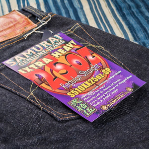 Samurai Jeans S510XX25oz Extra Heavy 25oz Selvedge Denim Regular Straight detail flasher