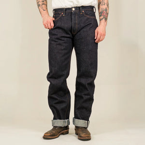 Samurai Jeans S510XX25oz Extra Heavy 25oz Selvedge Denim Regular Straight worn front