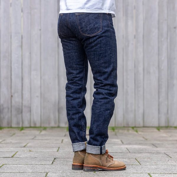 Samurai Jeans S211AX ‘AI-Benkei’ 18oz Natural Indigo Selvage Jeans - Relaxed Tapered