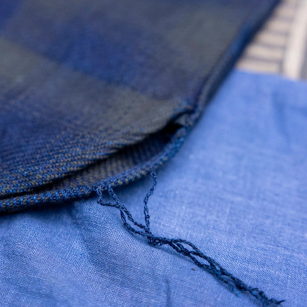 Samurai Jeans Indigo Rope-Dyed Heavy Flannel Shirt