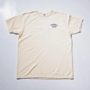 Samurai Jeans Musha Kite 7oz Inlay Loopwheel TShirt Ivory Aged Cotton front