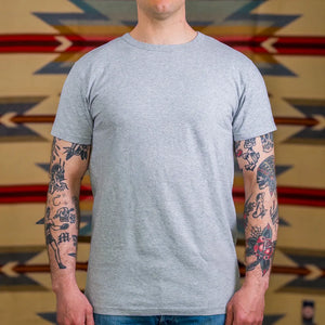 Samurai Renewed Edition Loopwheeled TShirt 2 Pack Heather Grey worn front