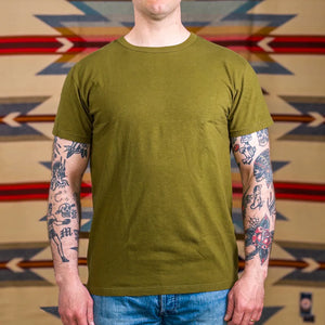 Samurai Renewed Edition Loopwheeled TShirt 2 Pack Olive worn front