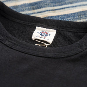 Samurai Jeans Seven Gods 7oz Inlay Loopwheeled T-Shirt - Black / Ripened Cotton