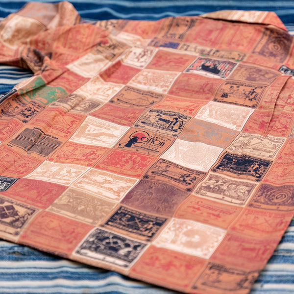 Samurai Jeans “Leather Patch Pattern” 25th Anniversary Aloha Shirt - Cotton / Linen