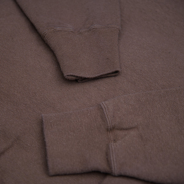 Samurai Jeans ‘Japanese Cotton’ Slub Yarn Sweatshirt – Dark Kuri (Chestnut Dye)