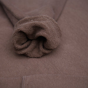 Samurai Jeans ‘Japanese Cotton’ Slub Yarn Sweatshirt – Dark Kuri (Chestnut Dye)