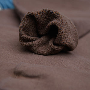 Samurai Jeans ‘Japanese Cotton’ Slub Yarn Sweatshirt – Dark Kuri (Chestnut Dye)