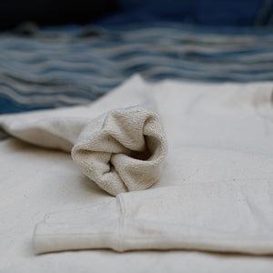 Samurai Jeans ‘Japanese Cotton’ Slub Yarn Sweatshirt – Kinari (Natural)