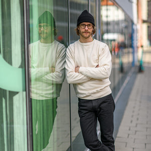 Samurai Jeans ‘Japanese Cotton’ Slub Yarn Sweatshirt – Kinari (Natural)