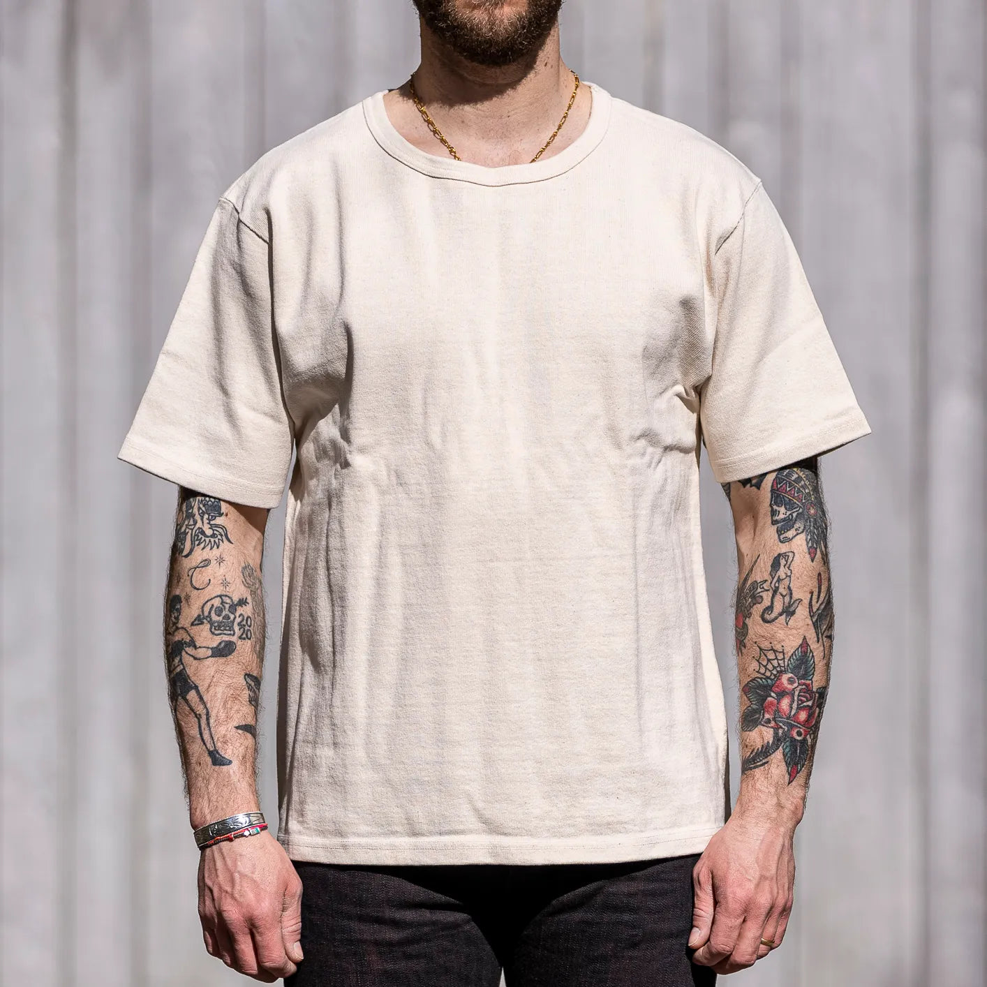 Samurai Jeans 15.7oz Extra Heavy T-Shirt – Off-White