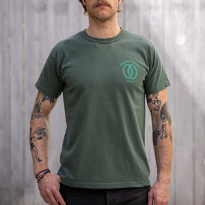 Samurai Jeans “Musashi” 8,5oz Heavyweight Loopwheeled T-Shirt – Moss Green