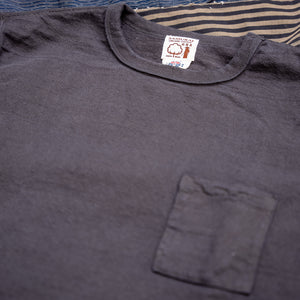 Samurai Jeans 16oz “Japanese Cotton” Slub Yarn Pocket T-Shirt – Kuromame