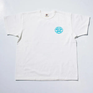 Samurai Jeans Fierce Warrior Heavy Loopwheeled TShirt White front flat