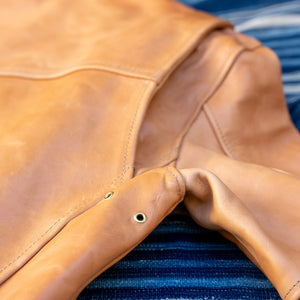 Simmons Bilt “Liberator” Leather Jacket – Natural Mustang Horsehide