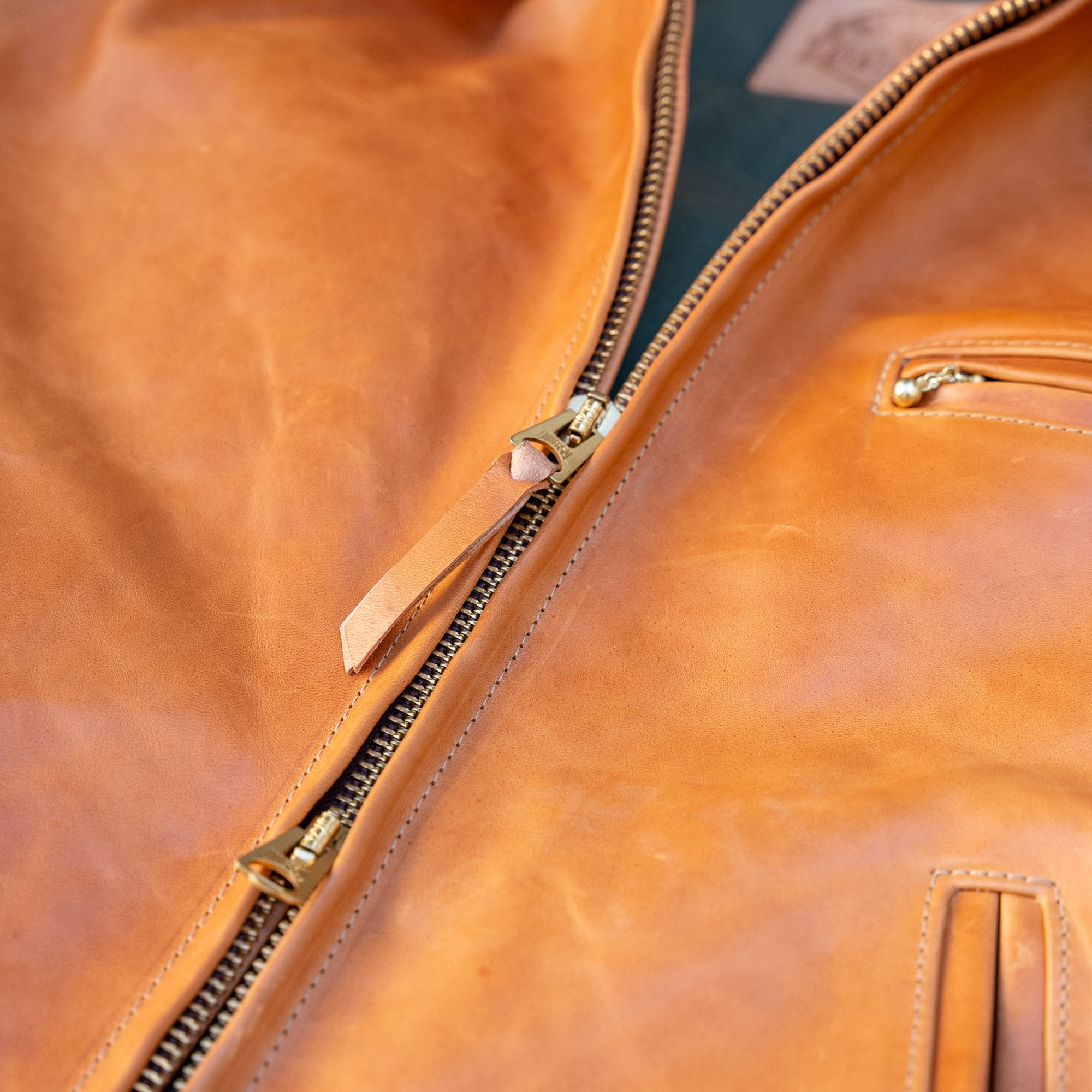 Simmons Bilt “Liberator” Leather Jacket Natural Horsehide – Mustang