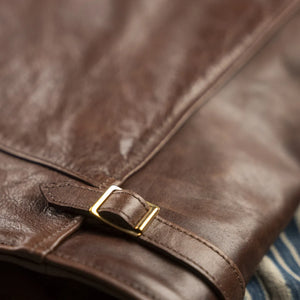 Simmons Bilt Liberator Leather Jacket Chocolate Japanese Horsehide