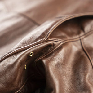 Simmons Bilt Liberator Leather Jacket Chocolate Japanese Horsehide
