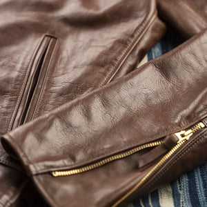 Simmons Bilt Liberator Leather Jacket Chocolate Japanese Horsehide