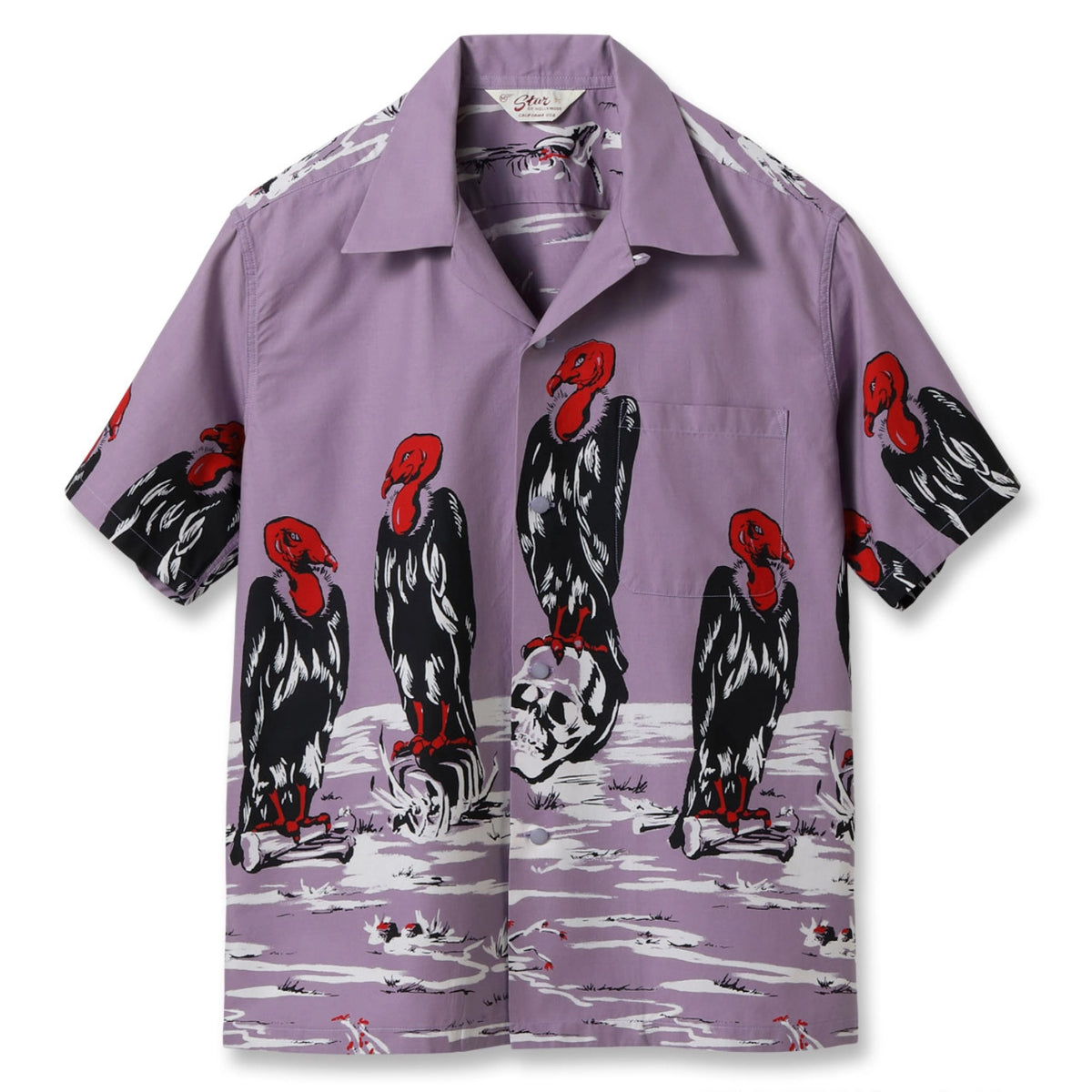 Star Of Hollywood ‘condor’ Aloha Shirt – Purple