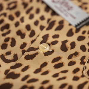 Star of Hollywood Leopard Open Collar Shirt