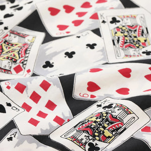 Star of Hollywood Playing Cards Aloha Shirt - Black