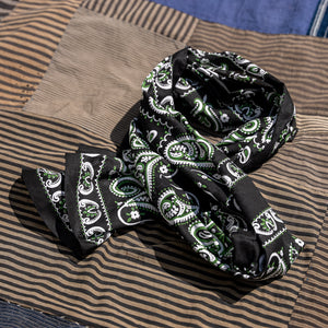 Stevenson Overall Co. Paisley Bandana Stole – Black