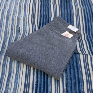 Stevenson Overall Co. Blazer Heathered Corduroy Trousers - Charcoal / Relaxed Tapered