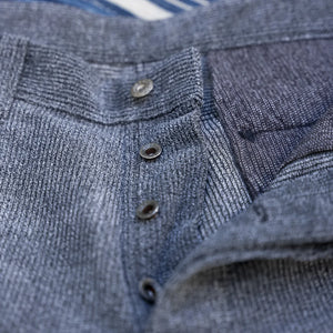 Stevenson Overall Co. Blazer Heathered Corduroy Trousers - Charcoal / Relaxed Tapered