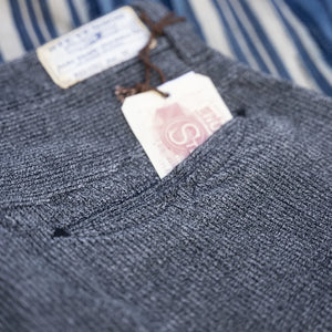 Stevenson Overall Co. Blazer Heathered Corduroy Trousers - Charcoal / Relaxed Tapered