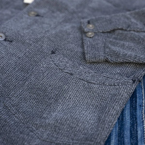 Stevenson Overall Co. HogHead Heathered Corduroy Railway Jacket - Charcoal