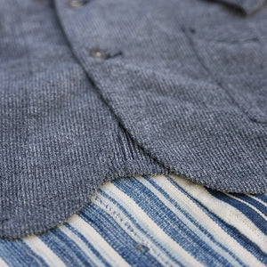 Stevenson Overall Co. HogHead Heathered Corduroy Railway Jacket - Charcoal