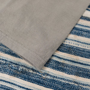 Strike Gold Heavy Loopwheeled TShirt Light Charcoal close up hem