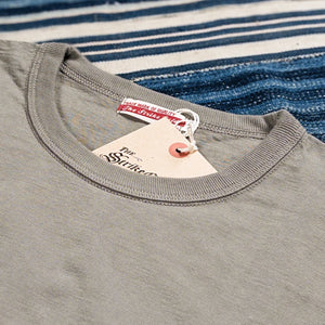 Strike Gold Heavy Loopwheeled TShirt Light Charcoal close up collar