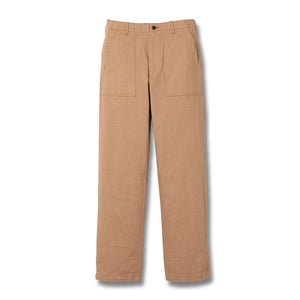 Studio D Artisan 1917 12oz Fox Cotton Baker Pants Natural Brown Regular Straight front flat