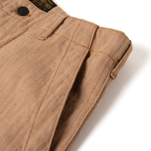 Studio D Artisan 1917 12oz Fox Cotton Baker Pants Natural Brown Regular Straight close up side pocket
