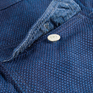 Studio D Artisan 4619 14oz Kasezome Sashiko Type 2 Selvedge Jacket Deep Indigo detail pocket flap