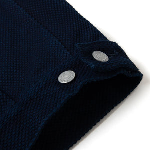 Studio D Artisan 4619 14oz Kasezome Sashiko Type 2 Selvedge Jacket Deep Indigo detail side adjuster