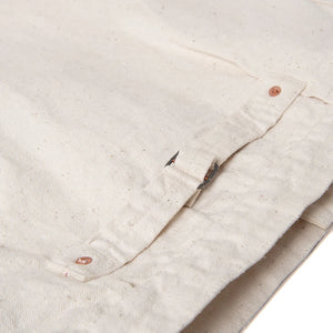 Studio D Artisan SD4101E 15oz GL3 Type 1 Selvedge Jacket Ecru detail cinch back