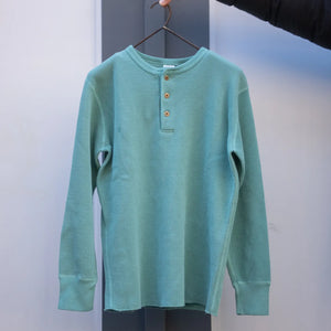Studio D Artisan 9937 Heavy Thermal Henley Longsleeve Emerald on hanger front